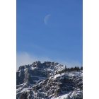 Estes Park: : Moon above Bear Lake area