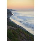 Carlsbad: : Cliff-top view of morning at Carlsbad State Beach