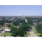 Kiowa: looking west over the city at harvest time