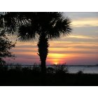 Charleston: : Sunset over the harbor