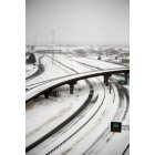 Lubbock: : Driving on a snowy day on Marsha Sharp Freeway - Lubbock, Texas 2/12/2012