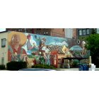 Helena: : A Painted Mural, in the Downtown Walking Mall in Helena