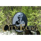 Echo: : New Echo Entry Sign installed April 2012, Artist Chris Huffman