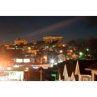 Greensburg: Night shot taken from a bridge over Pittsburgh Street