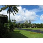 Princeville: beautiful residential street in Princeville, Hawaii