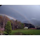 Wear Valley: Cove Mtn from my front porch. Beautiful double rainbow.