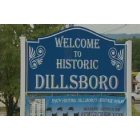Dillsboro: Welcome to Dillsboro sign