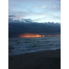 Satellite Beach: Sunrise and rain on the ocean
