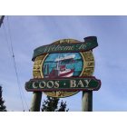 Coos Bay: : Welcome Sign by the Newmark Center