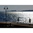 Clayton: Kids looking for a nice spot to take a dip in the St.Lawrence river.