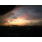Miami: : View of Miami's airport- sunset