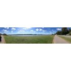 Newburgh: : Panoramic view of the Ohio River from the Newburgh, IN walking path.