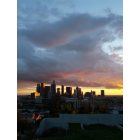 Los Angeles: : Downtown LA at sunset from White Knoll Drive in Echo Park