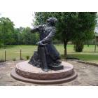 Sculpture at the Sequoya\'s Home Site near Sallisaw