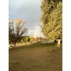 Pedley: rainbow at horseshoe lake/park