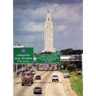 Baton Rouge: : Baton Rouge Capital view from westbound Interstate 110