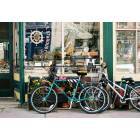 Silver Plume: : Bicycles on the street of Silver Plume