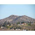 Poway: The Twin Peaks as viewed from across the Poway Valley