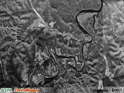 Beaver township, Arkansas satellite photo by USGS