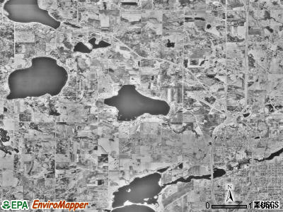 Wells township, Minnesota satellite photo by USGS