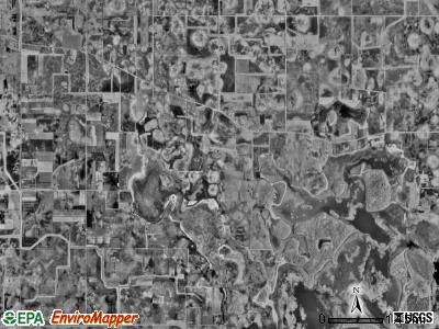 Brighton township, Minnesota satellite photo by USGS