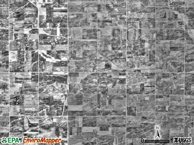 Waterbury township, Minnesota satellite photo by USGS