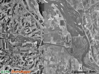 Greenfield township, Minnesota satellite photo by USGS