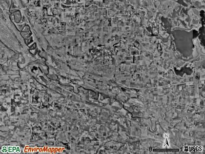 Courtland township, Minnesota satellite photo by USGS