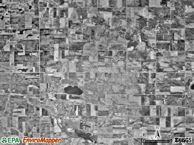 Custer township, Minnesota satellite photo by USGS