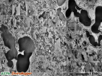 Washington township, Minnesota satellite photo by USGS