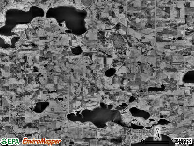 Elysian township, Minnesota satellite photo by USGS