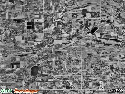 Stark township, Minnesota satellite photo by USGS