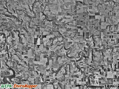 Zumbro township, Minnesota satellite photo by USGS