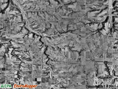 Highland township, Minnesota satellite photo by USGS