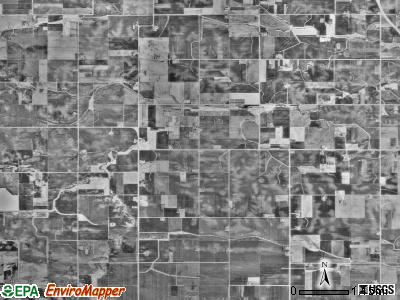 Ellington township, Minnesota satellite photo by USGS