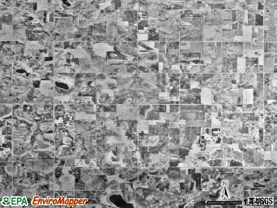 Blooming Grove township, Minnesota satellite photo by USGS