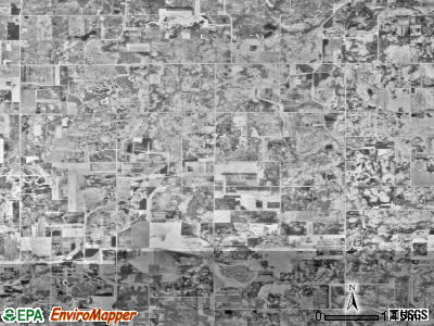 Deerfield township, Minnesota satellite photo by USGS