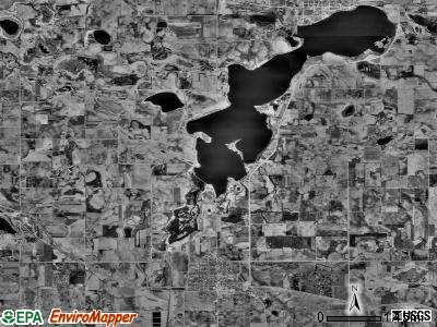 Janesville township, Minnesota satellite photo by USGS
