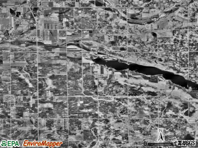 Albin township, Minnesota satellite photo by USGS