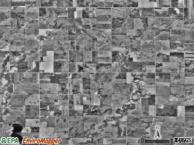 Highwater township, Minnesota satellite photo by USGS