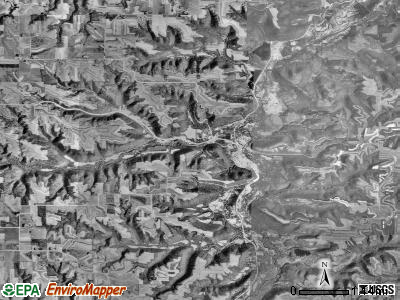 Whitewater township, Minnesota satellite photo by USGS