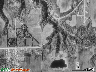 Mankato township, Minnesota satellite photo by USGS