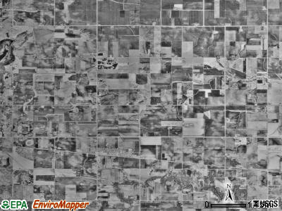 Claremont township, Minnesota satellite photo by USGS