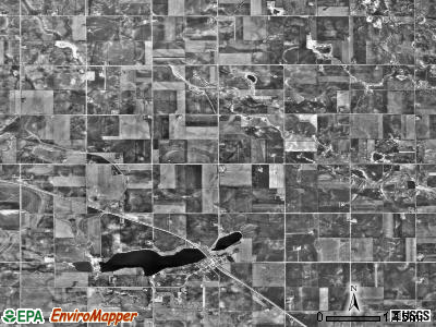 Lime Lake township, Minnesota satellite photo by USGS