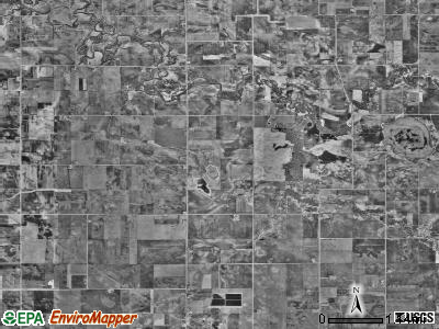 Beauford township, Minnesota satellite photo by USGS