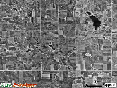 Des Moines River township, Minnesota satellite photo by USGS