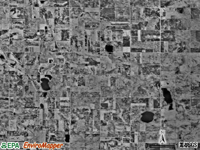 Carson township, Minnesota satellite photo by USGS