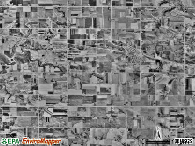 Eyota township, Minnesota satellite photo by USGS