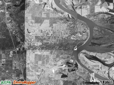 Barraque township, Arkansas satellite photo by USGS