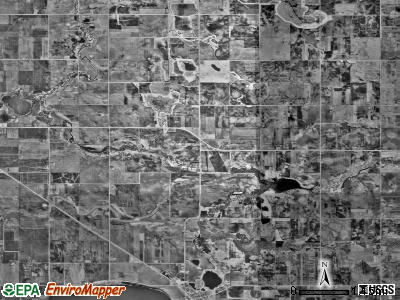 Danville township, Minnesota satellite photo by USGS